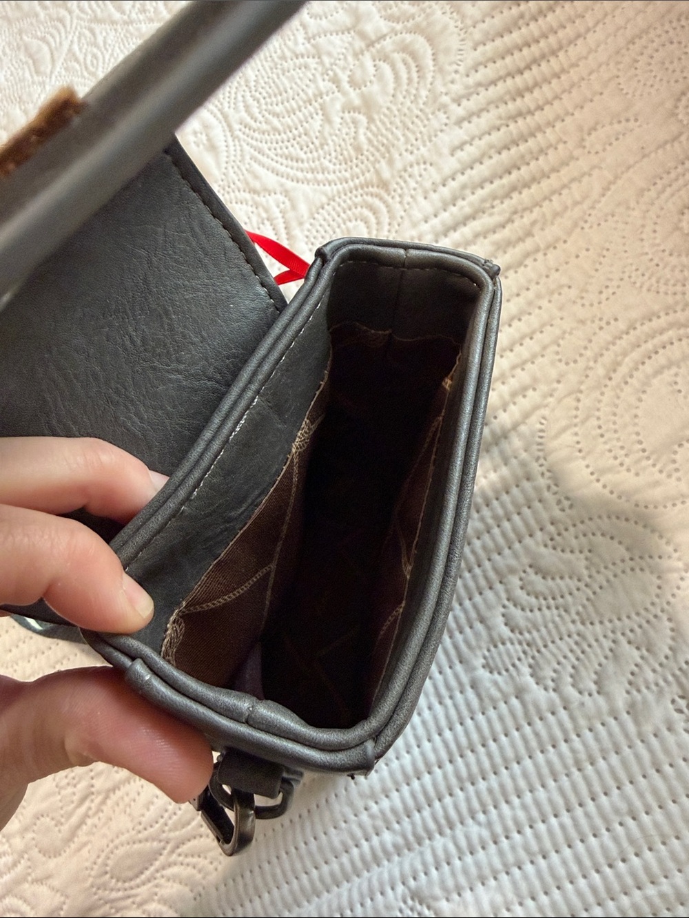 Wrangler Black Crossbody Phone Pouch with Branded Strap - Picture 5 of 5